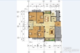 华美新城4室2厅1厨2卫建面179.48㎡