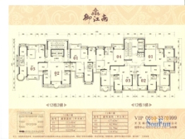 御江南2室2厅1厨1卫建面81.79㎡